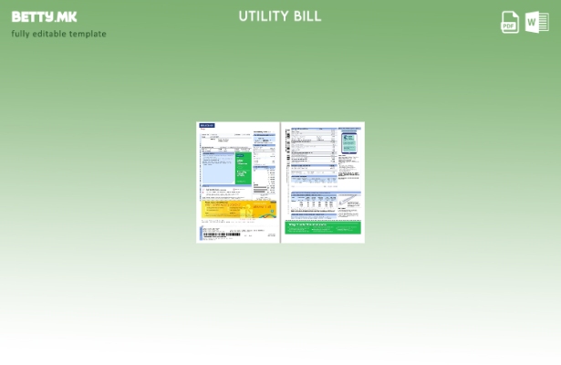 Шаблон за комунални сметки со модерен стил India Reliance Energy